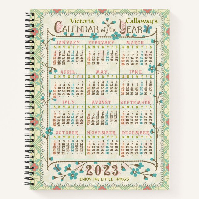 Carnet Calendrier 2023 (voir description pour la version  (Devant)