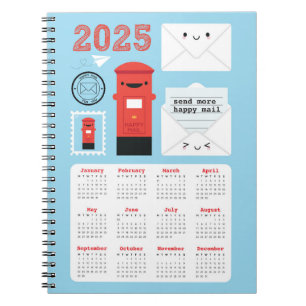 Carnet Calendrier de Kawaii Happy Mail 2025