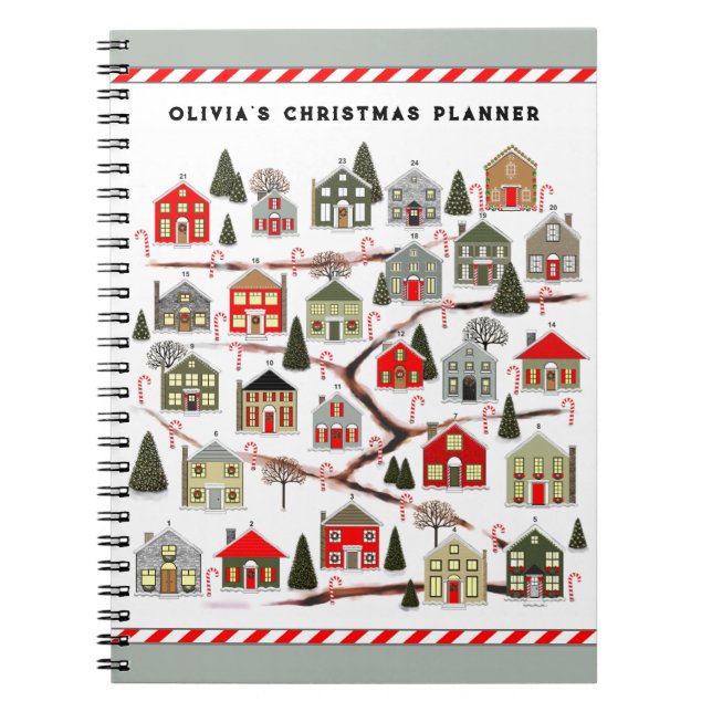 Carnet Calendrier de l'Avent de Noël (Devant)