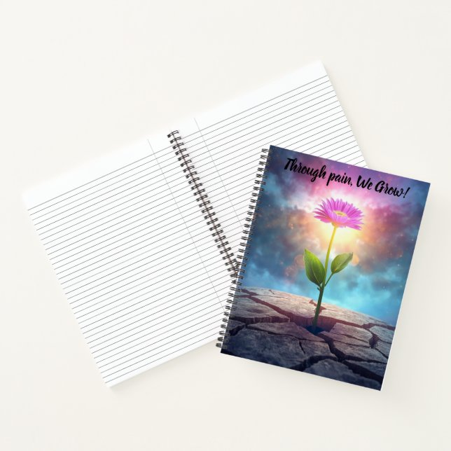Carnet calendrier planner notebook fleur inspirational (Intérieur)