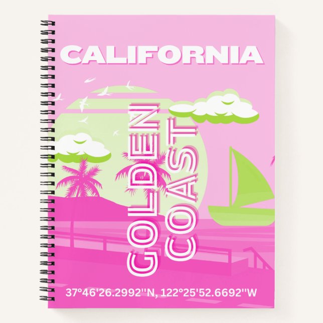Carnet Californie, Los Angeles, Art de voyage, Préparatoi (Devant)