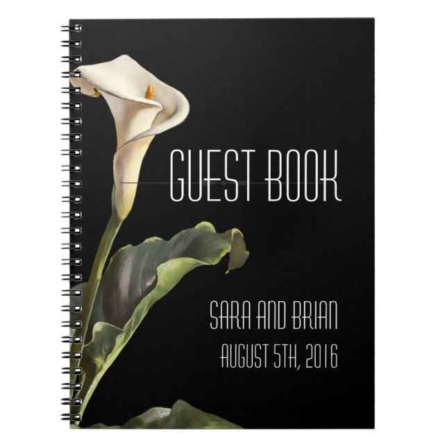 Carnet Calla Lily Floral Moderne (Devant)
