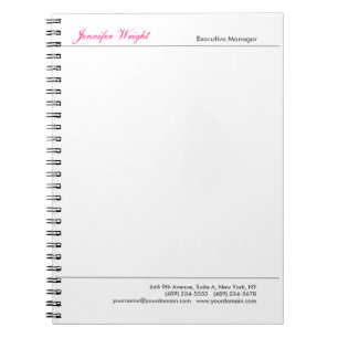 Carnet Calligraphie élégante simple et minimaliste profes