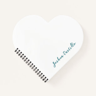 Carnet Calligraphie Simple Plain Professionnel Nom