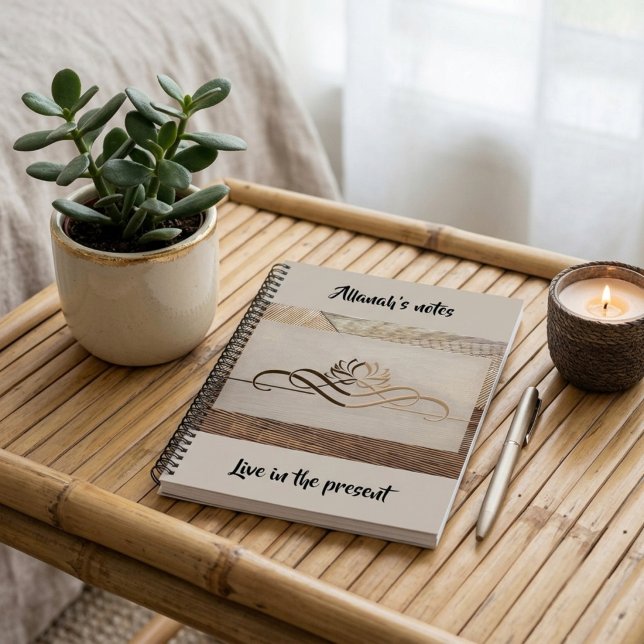 Carnet Calmant Zen Bambou Lin Aspect Méditation  (Créateur téléchargé)