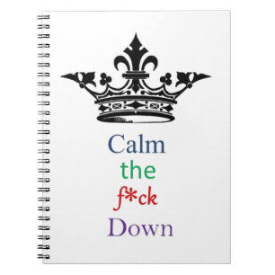 Carnet Calmez le F*ck vers le bas