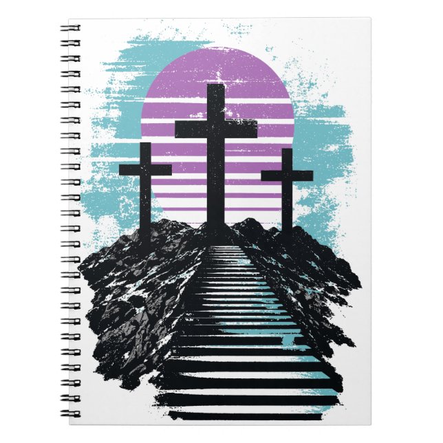 Carnet Calvaire Golgotha c'est fini Moderne chrétien (Devant)