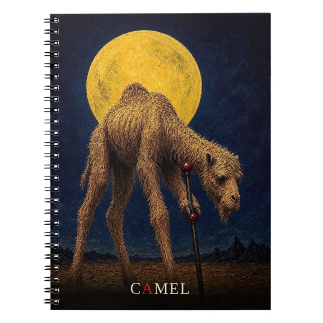 Carnet Camel Cane gothique Surréaliste (Devant)