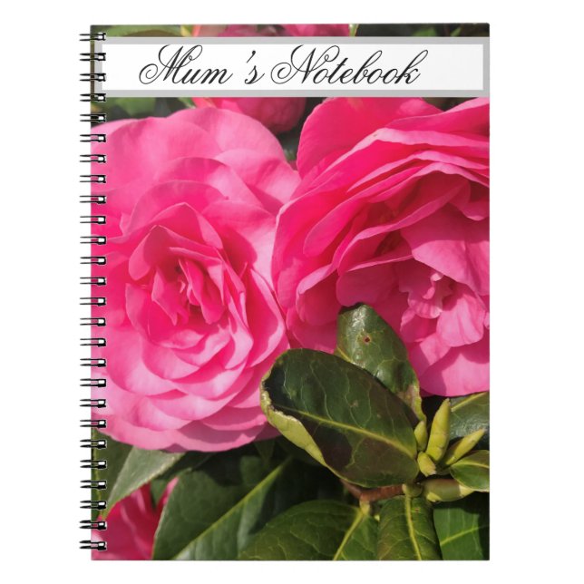 Carnet Camellia rose (Devant)