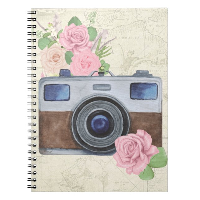 Carnet Caméra de voyage inspirée par la demande (Devant)
