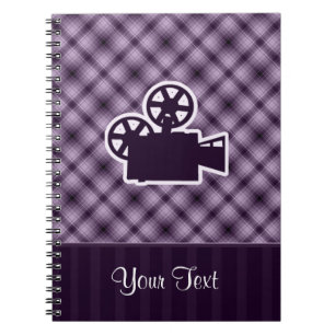 Carnet Caméra vidéo violette