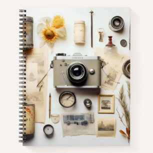 Carnet Caméra Vintag et Trinkets