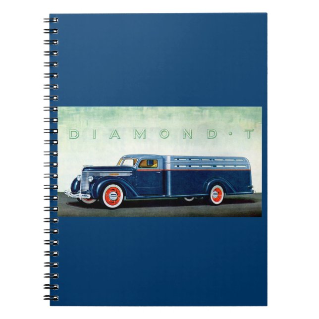Carnet Camion bleu Diamond T 1937 (Devant)
