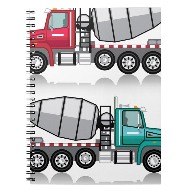 Carnet Camion de mélangeur concret (Devant)
