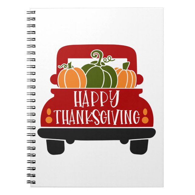 Carnet Camion de Thanksgiving (Devant)