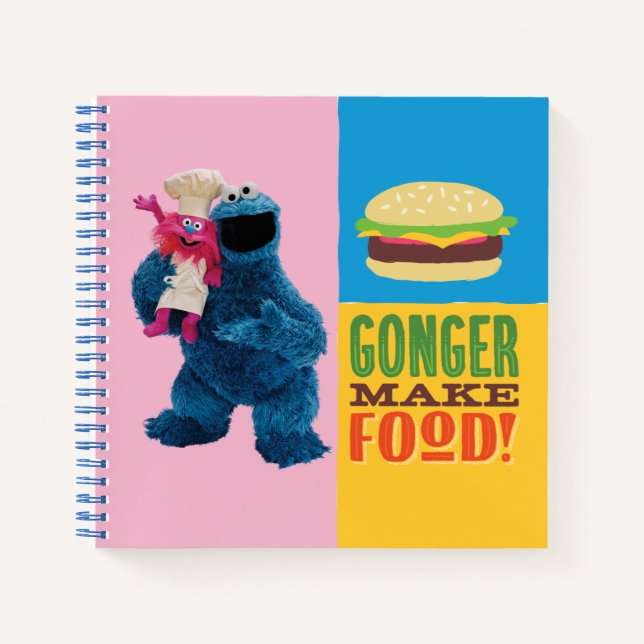 Carnet Camion fourré de Cookie Monster | Gonger Make Food (Devant)