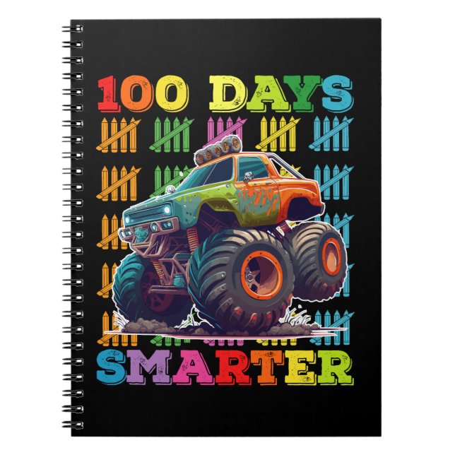 Carnet Camion Monstre 100 Jours Plus Intelligent École 10 (Devant)