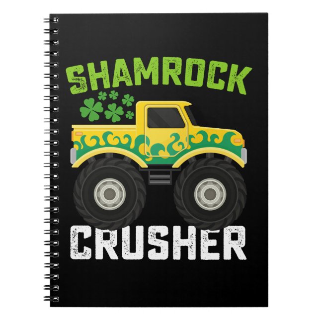 Carnet Camion monstre Shamrock Crusher Saint-Patrick (Devant)