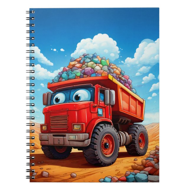Carnet - Camion rouge (Devant)