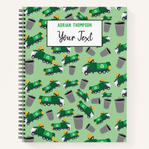 Carnet Camions Poubelles Recyclage Motif Enfants