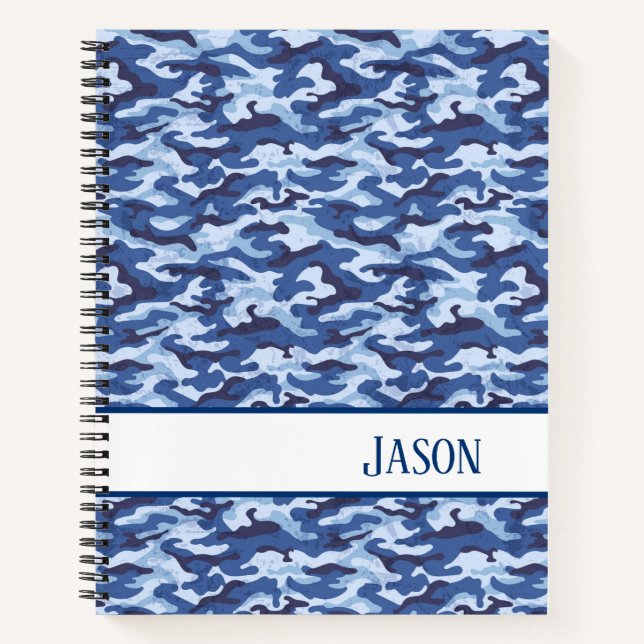 Carnet Camo bleu carnet-militaire (Devant)