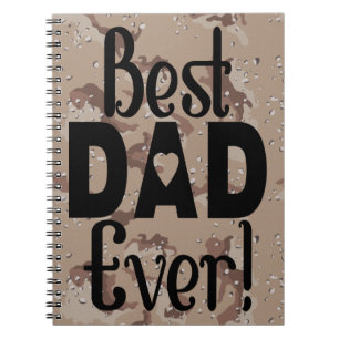 Carnet Camo Brown   Meilleur cadeau de papa