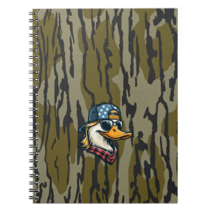 Carnet Camo Canard Rouge Bas-Fond Redneck Chasse Canard