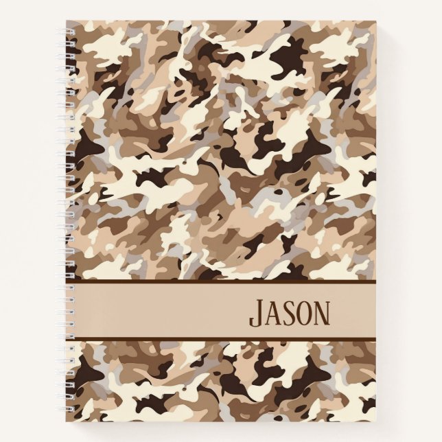 Carnet Camo du désert carnet-militaire (Devant)