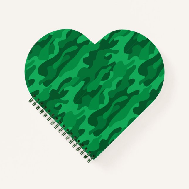 Carnet Camo Monocolore Vert Espagnol (Devant)