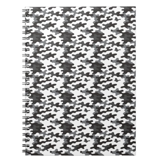 Carnet Camo noir et blanc (Devant)