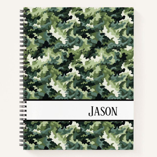 Carnet Camo vert carnet-militaire (Devant)