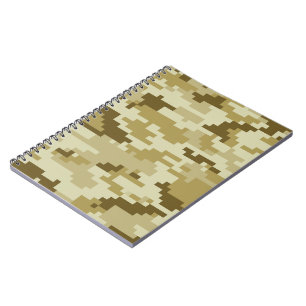 Carnet Camouflage 8 bits pour désert numérique / Camo