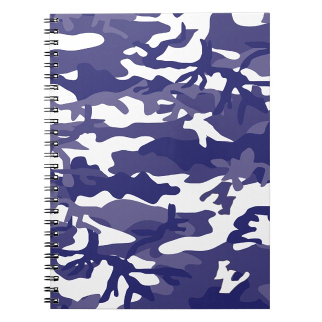 Carnet Camouflage bleu (Devant)