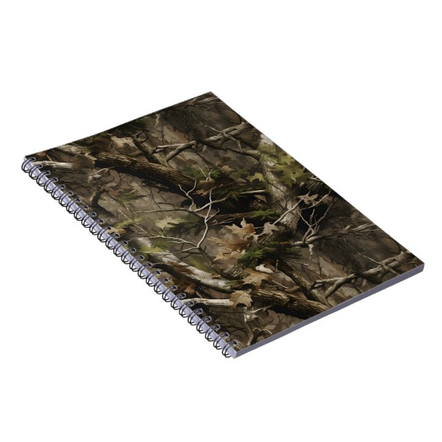 Carnet Camouflage d'arbre réel (Côté Droit)