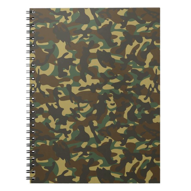 Carnet Camouflage de forêt  (Devant)