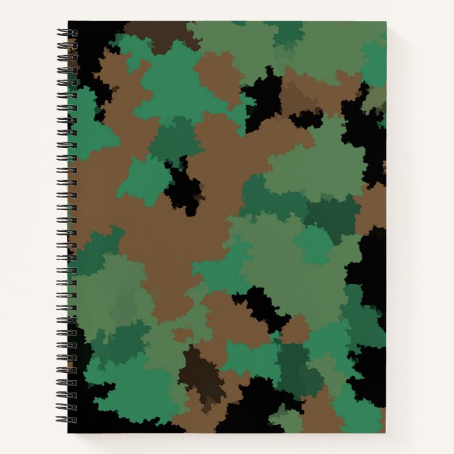 Carnet Camouflage de la jungle verte de l'armée Design Mo (Devant)