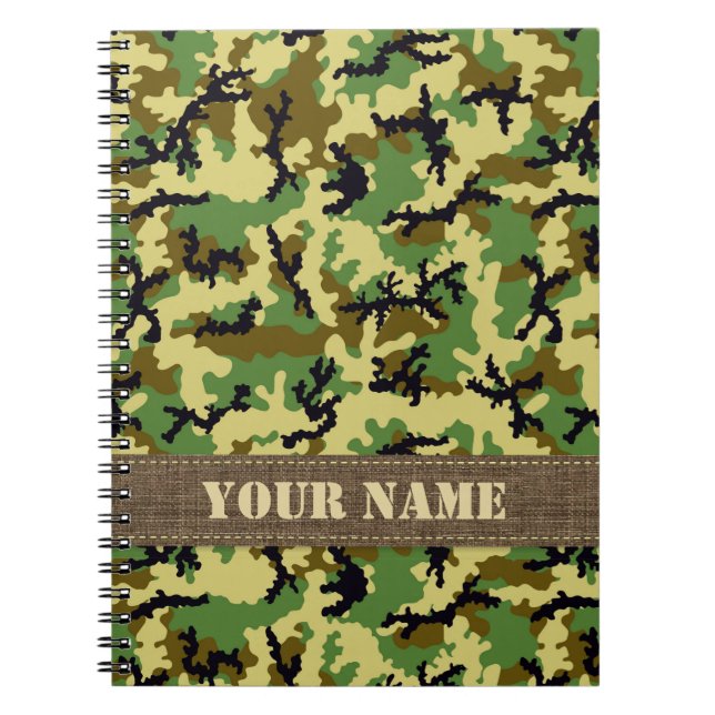 Carnet Camouflage des bois (Devant)