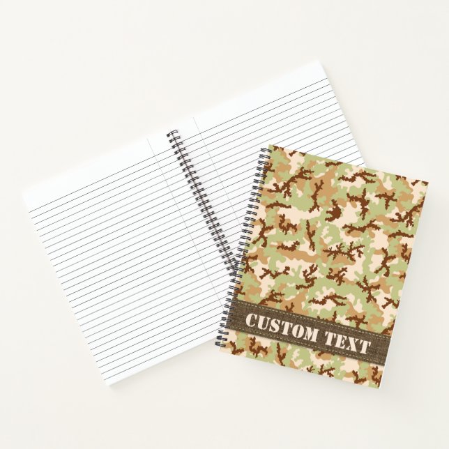 Carnet Camouflage du désert (Intérieur)
