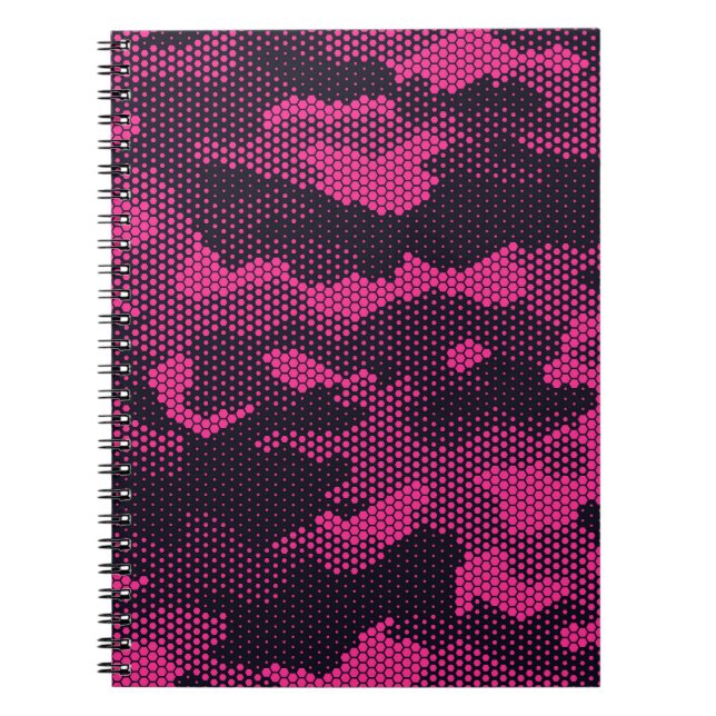 Carnet Camouflage hexagonal, texture militaire arrière -  (Devant)