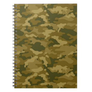 Carnet Camouflage militaire de Camo d'armée verte