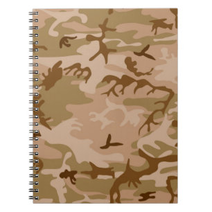 Carnet Camouflage militaire de sable du désert des États-
