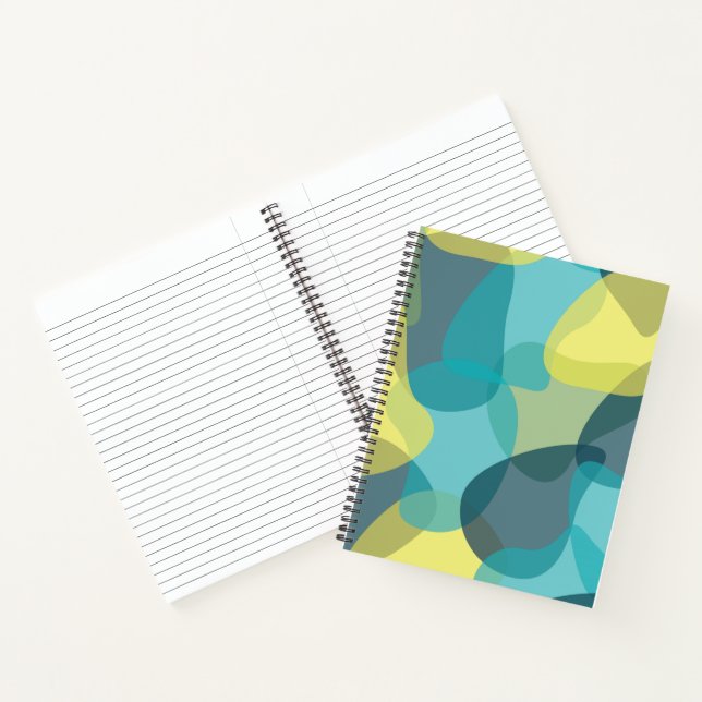 Carnet Camouflage, moderne, cool, tendance, géométrique u (Intérieur)
