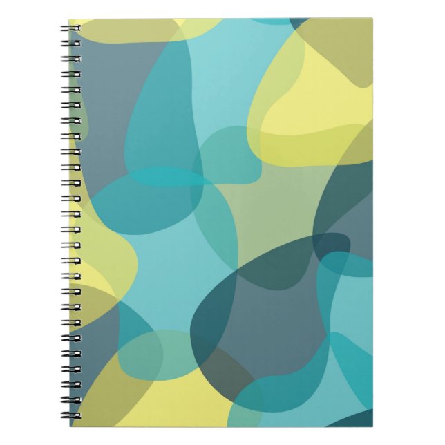 Carnet Camouflage, moderne, cool, tendance, géométrique u (Devant)