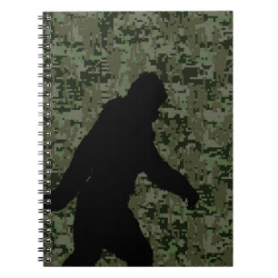Carnet Camouflage noir de Digitals de silhouette de
