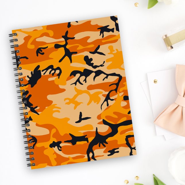Carnet Camouflage orange, Militaire, Armée (Créateur téléchargé)