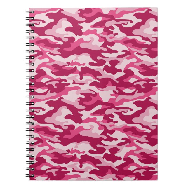 Carnet Camouflage rose (Devant)