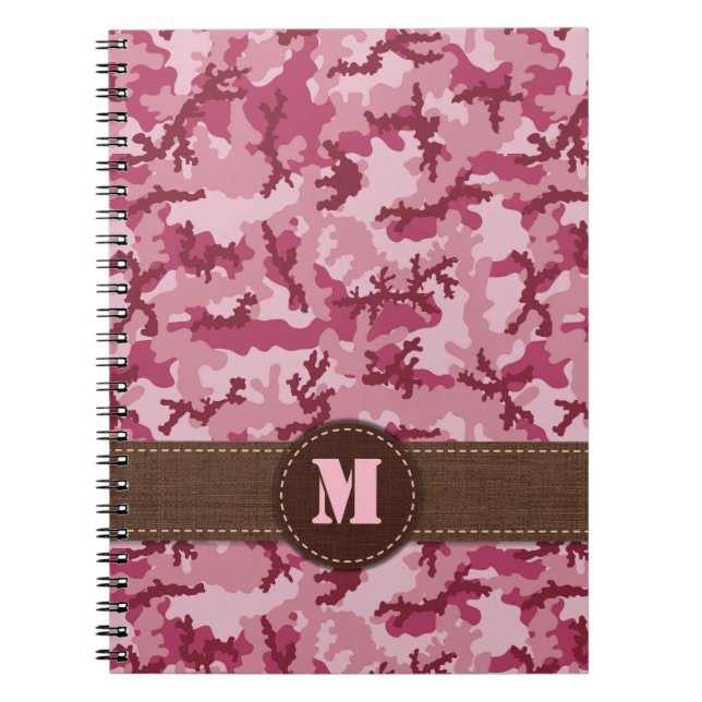 Carnet Camouflage rose (Devant)