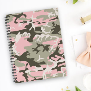 Carnet Camouflage rose et vert, Militaire, Armée