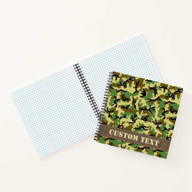 Carnet Camouflage Woodland (Intérieur)