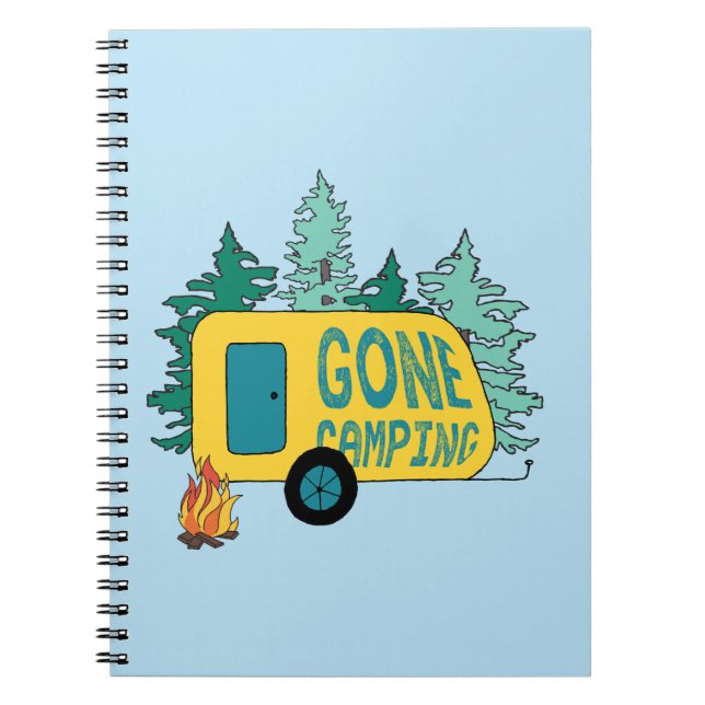 Carnet Camping Camping Camp d'été Clipart Happy Trails Ca (Devant)